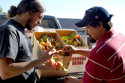 Dan the fruit buyer and Ronnie Gutierrez