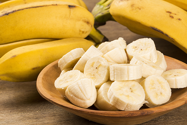 Sliced and whole bananas