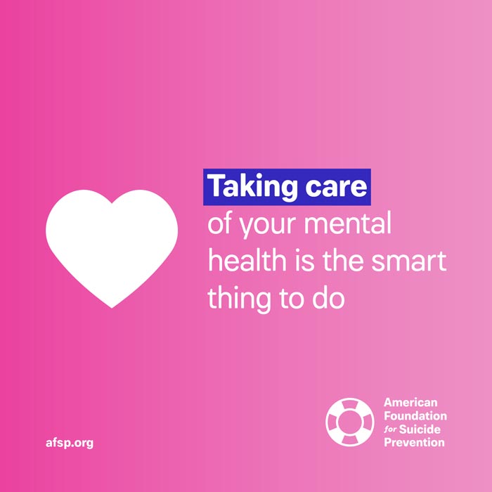 Taking care of your mental health is the smart thing to do.