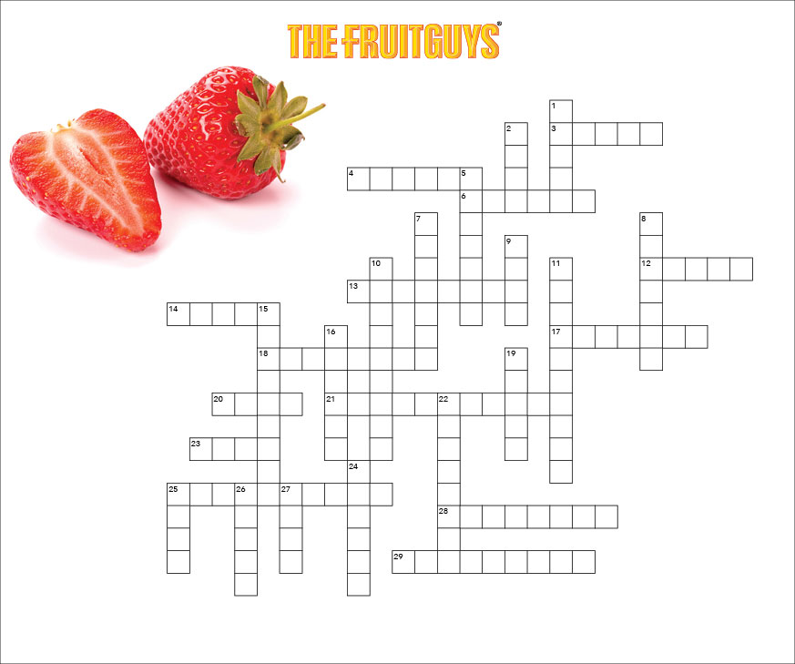 fruit crossword puzzle
