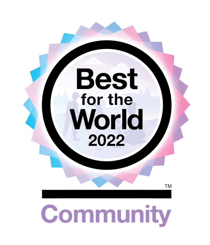 B Corp Best for the World 2022 Award for Community