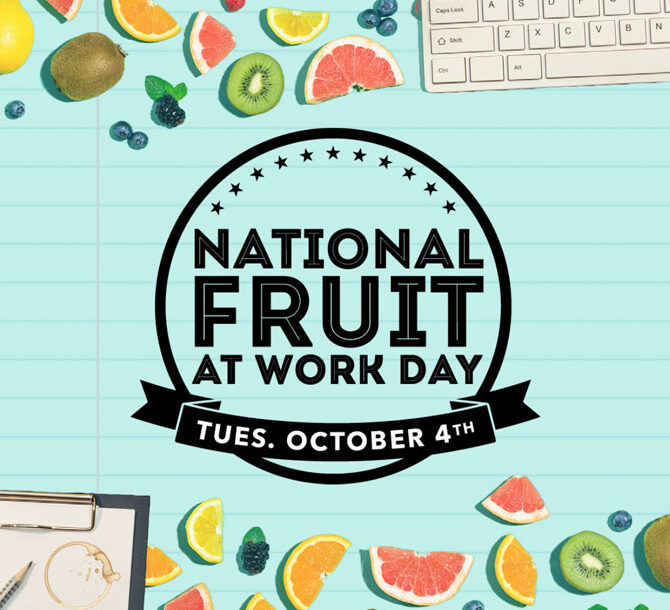 Photo: National Fruit at Work Day graphic