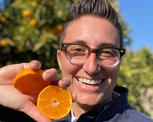 Bianca Kaprielian of Fruit World with citrus