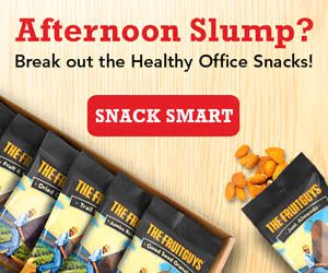 Afternoon Slump? Snack Smart. Order Snacks.
