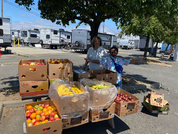 Booker T. Washington Community Center in San Francisco, CA receives weekly donations and distributes them to individuals in need