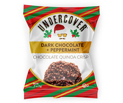 Undercover Dark Chocolate + Peppermint Chocolate Quinoa Crisp