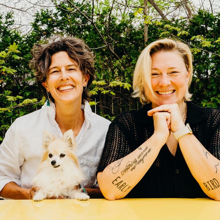 Early Bird founders with their dog