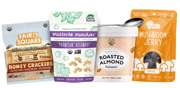 A variety of snacks from AAPI-owned brands