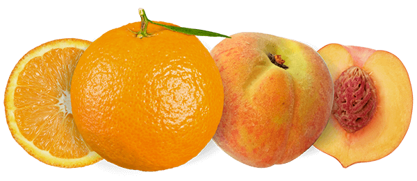 Oranges and peaches