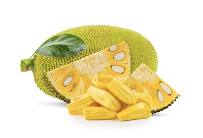 Jackfruit whole and sliced