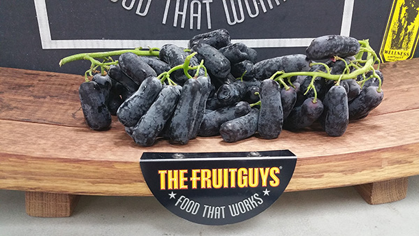 Grapes on a The FruitGuys wooden tray