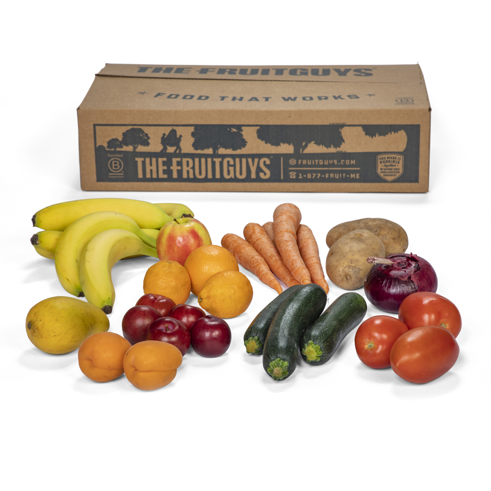 Organic Basics Box, Fruit & Veggies - The FruitGuys