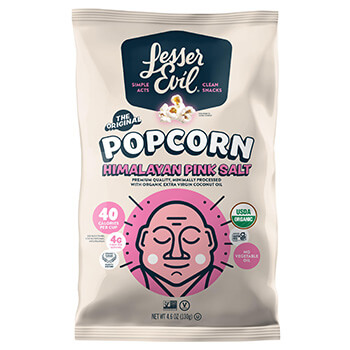 Lesser Evil Himalayan Pink Salt Popcorn