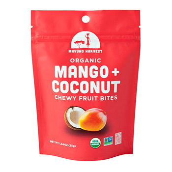 Mavuno Harvest Mango + Coconut Chewy Fruit Bites