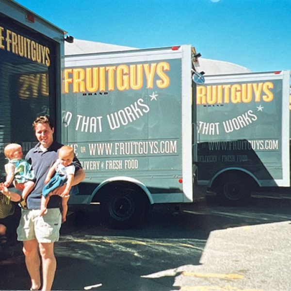 Chris with his fruit babies & fleet (2001)