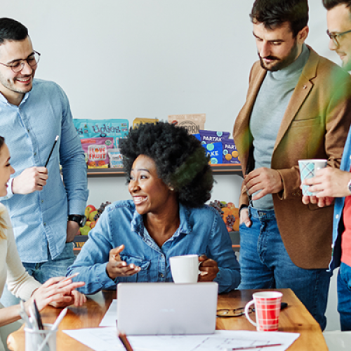 employees_in_break_room_with_snacks_blog_size The Best Single-Serve Office Snacks to Celebrate Pride and Juneteenth